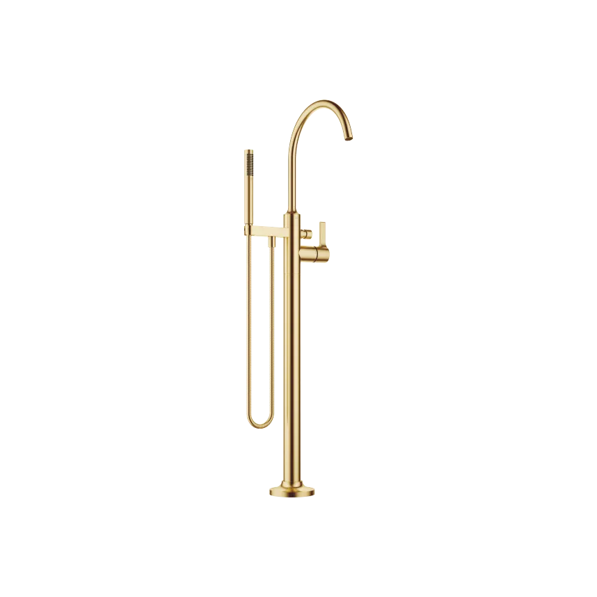 Vaia Brushed Durabrass Kt Gold Bath Faucets Single Lever Bath