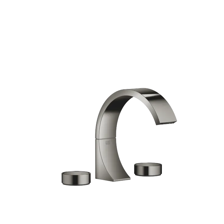 CYO Dark Chrome Three Hole Basin Mixer With Pop Up Waste