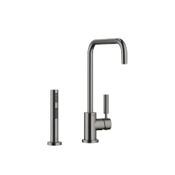 Meta Brushed Dark Platinum Kitchen Faucets Single Lever Mixer For