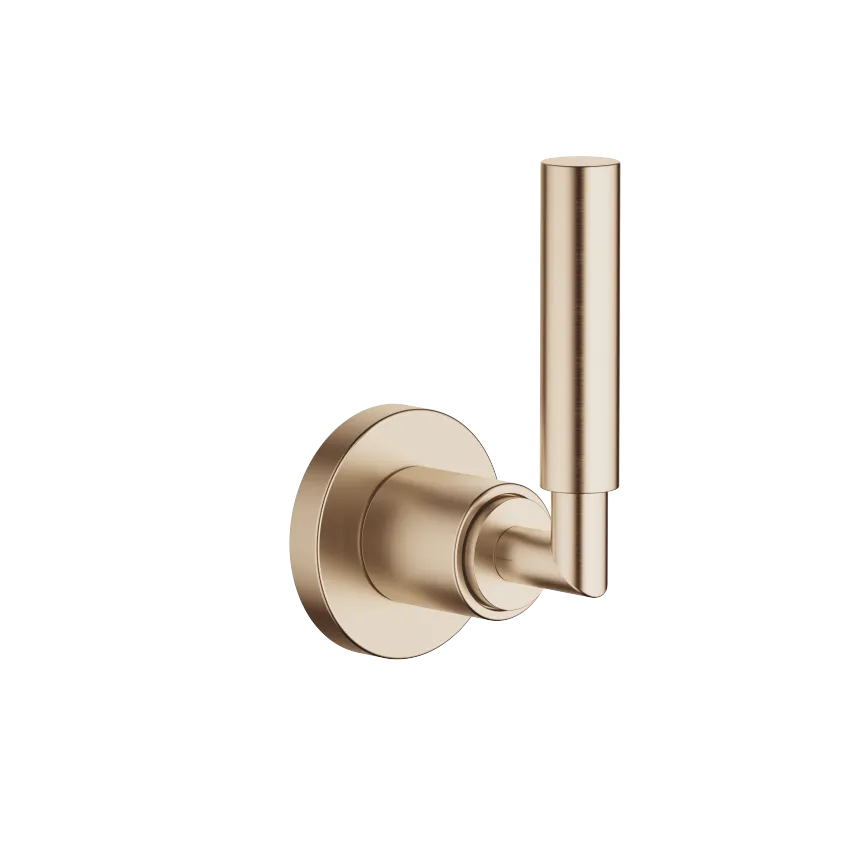 TARA Brushed Champagne 22kt Gold Bath Faucets Wall Valve Clockwise