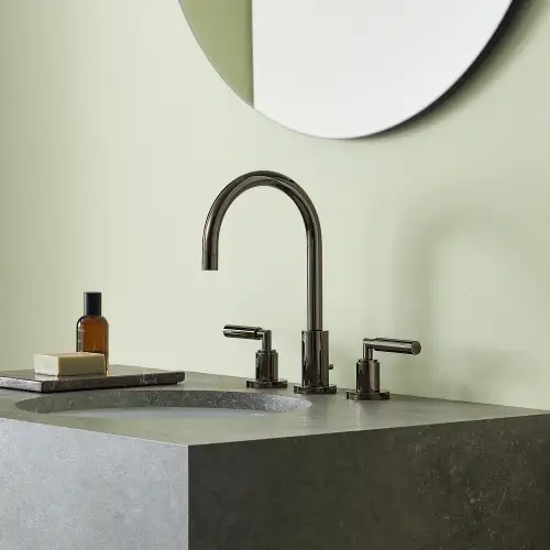 TARA Three-hole basin mixer with pop-up waste - Champagne (22kt Gold) - 20 713 882-47