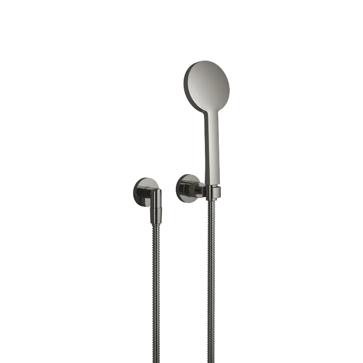 TARA Hand shower set with individual rosettes - Dark Chrome - 27 803 892-19
