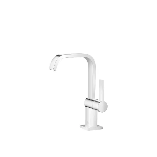 Single-lever basin mixer with high spout without pop-up waste - 33 526 670-00