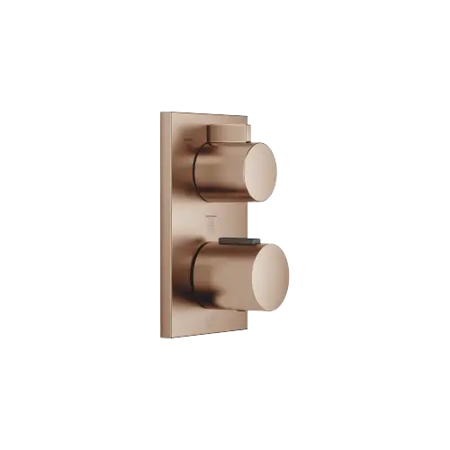 Concealed thermostat with three function volume control - Brushed Bronze (PVD) - 36 427 670-42