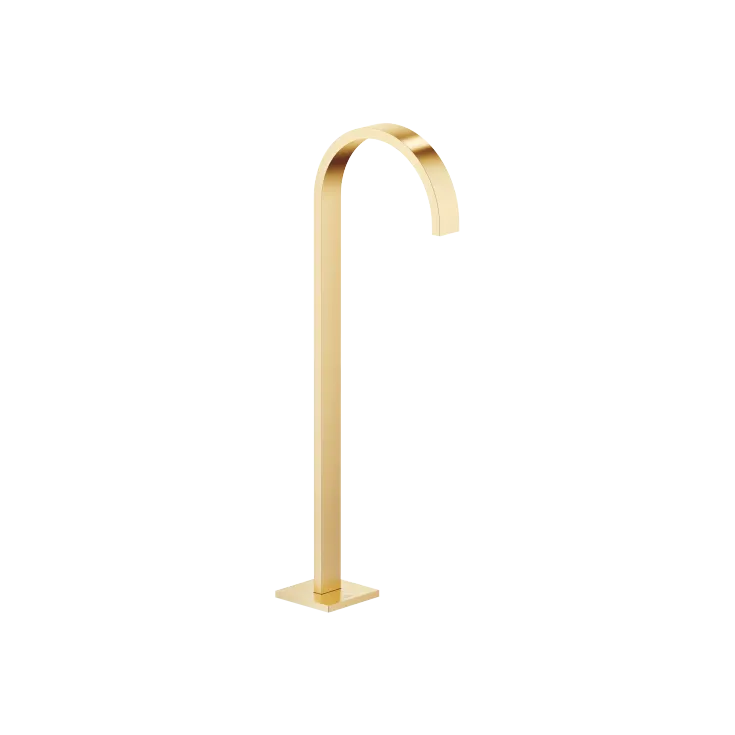 MEM Bath spout without diverter for free-standing assembly - Brushed Durabrass (23kt Gold) - 13 672 780-28