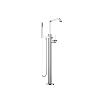 IMO Single-lever bath mixer with stand pipe for free-standing assembly with hand shower set - Chrome - 25 863 671-00