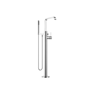 IMO Single-lever bath mixer with stand pipe for free-standing assembly with hand shower set - Chrome - 25 863 671-00