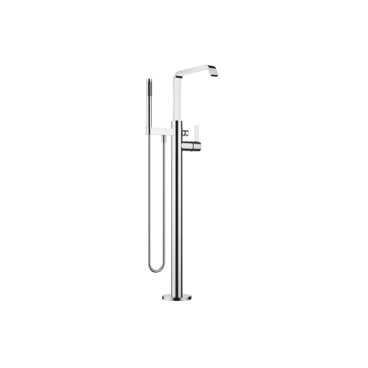 IMO Single-lever bath mixer with stand pipe for free-standing assembly with hand shower set - Chrome - 25 863 671-00