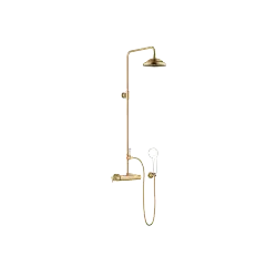 MADISON Colonne de douche avec thermostat de douche sans douchette 200 mm - Laiton brossé (Or 23cts) - 34 459 360-28