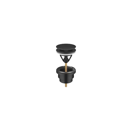 Basin Waste without press-closing 1 1/4" - Matte Black - 10 126 970-33
