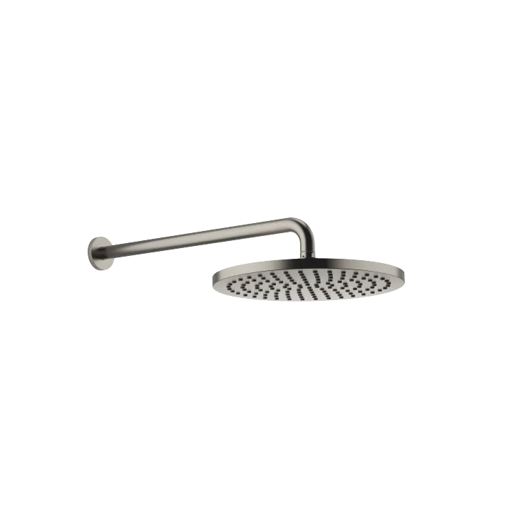Soffione a pioggia con fissaggio a muro FlowReduce 300 mm - Platinato spazzolato - 28 678 970-06