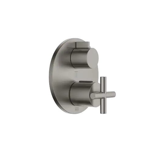 TARA Concealed thermostat with three function volume control - Brushed Dark Platinum - 36 427 892-99
