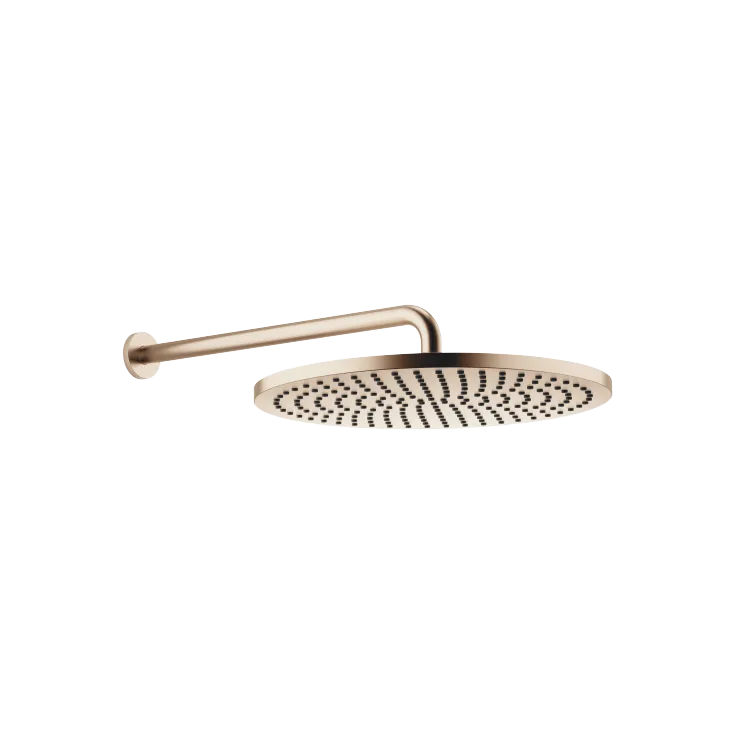 Regenbrause mit Wandanbindung FlowReduce 400 mm - Light Gold gebürstet - 28 658 970-27