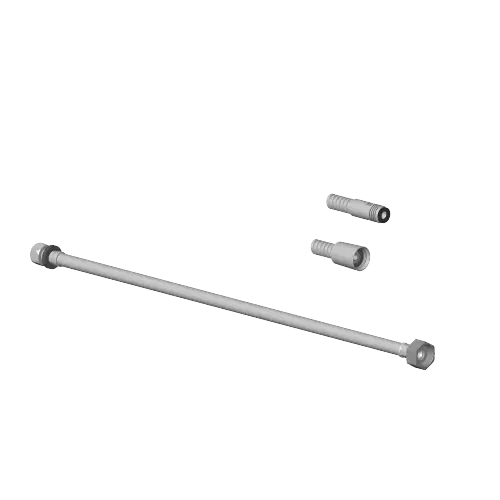 Metal shower hose in two parts 1/2" x 3/8" x 2250 mm - Brushed Dark Bronze (PVD) - 28 323 970-43