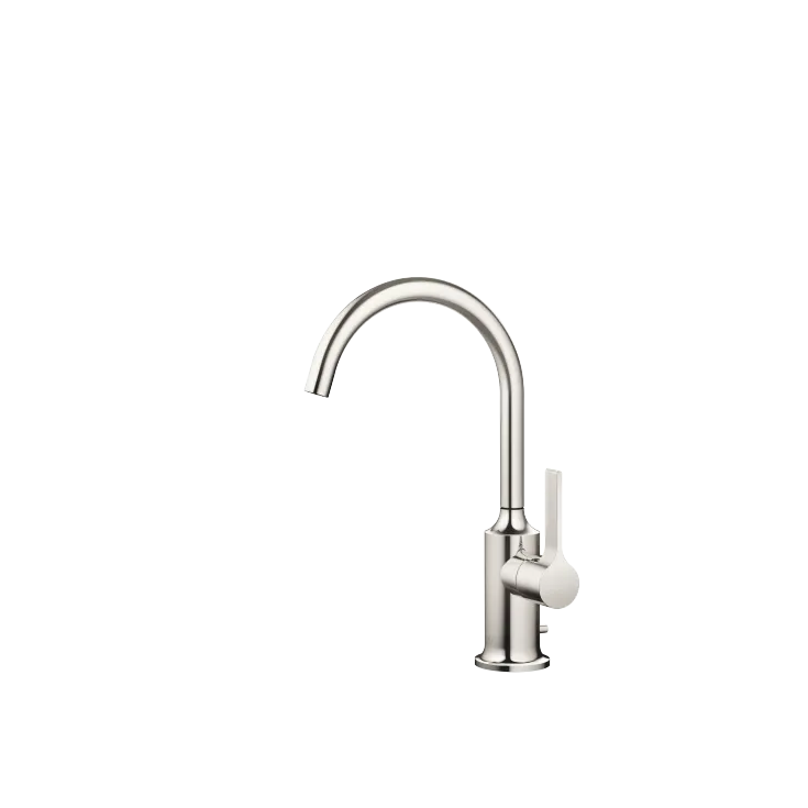 VAIA Single-lever basin mixer with pop-up waste - Platinum - 33 500 809-08