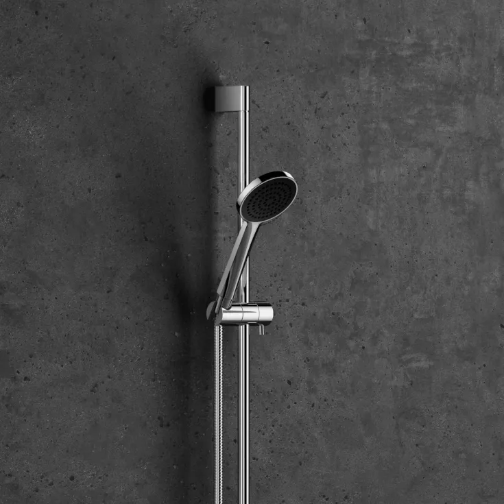 Shower set without hand shower - Platinum - 26 413 979-08