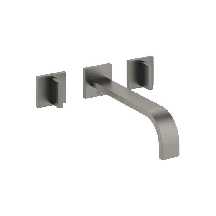 MEM Wall-mounted basin mixer without pop-up waste - Brushed Dark Platinum - 36 717 782-99