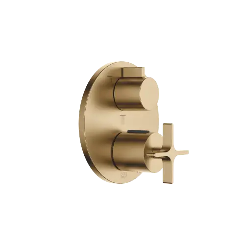 VAIA Concealed thermostat with three function volume control - Brushed Dark Brass (PVD) - 36 427 809-39