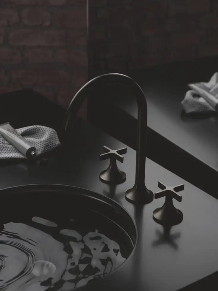 Premium design washbasin faucet transitional