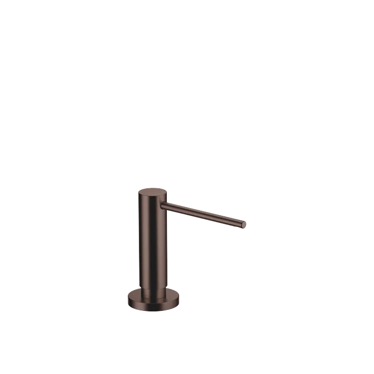 Dispenser with rosette - Brushed Dark Bronze (PVD) - 82 444 970-43