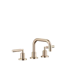TARA Three-hole basin mixer with pop-up waste - Brushed Champagne (22kt Gold) - 20 705 882-46