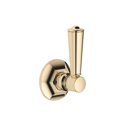 MADISON Wall valve clockwise closing 3/4" - Durabrass (23kt Gold) - Set containing 2 articles