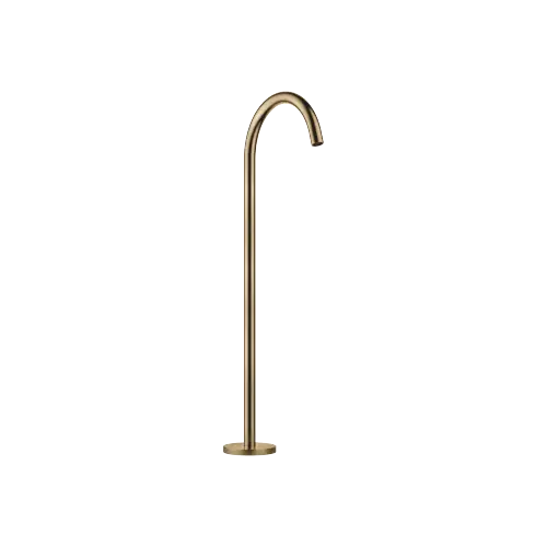 META Bath spout without diverter for free-standing assembly - Brushed Dark Brass (PVD) - 13 672 661-39