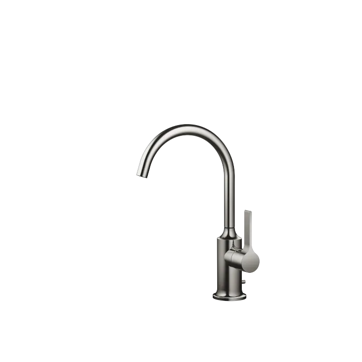 VAIA Single-lever basin mixer with pop-up waste - Dark Chrome - 33 500 809-19