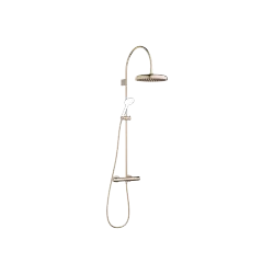 COYA Exposed Shower Set with shower thermostat without hand shower 11-3/4" - Champagne (22kt Gold) - 34 465 404-47 0010