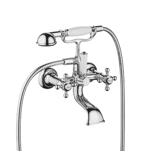 MADISON Bath mixer for wall mounting with hand shower set - Chrome - 25 023 360-00 0010