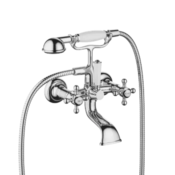 MADISON Bath mixer for wall mounting with hand shower set - Chrome - 25 023 360-00 0010