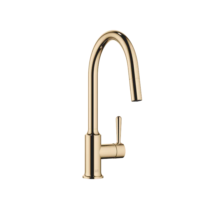 VAIA Single-lever mixer Pull-down with spray function - Durabrass (23kt Gold) - 33 870 809-09 0010