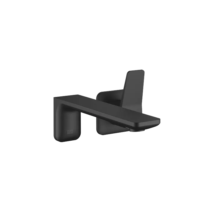 LISSÉ Waschtisch-Wand-Einhandbatterie ohne Ablaufgarnitur - Schwarz matt - 36 861 845-33