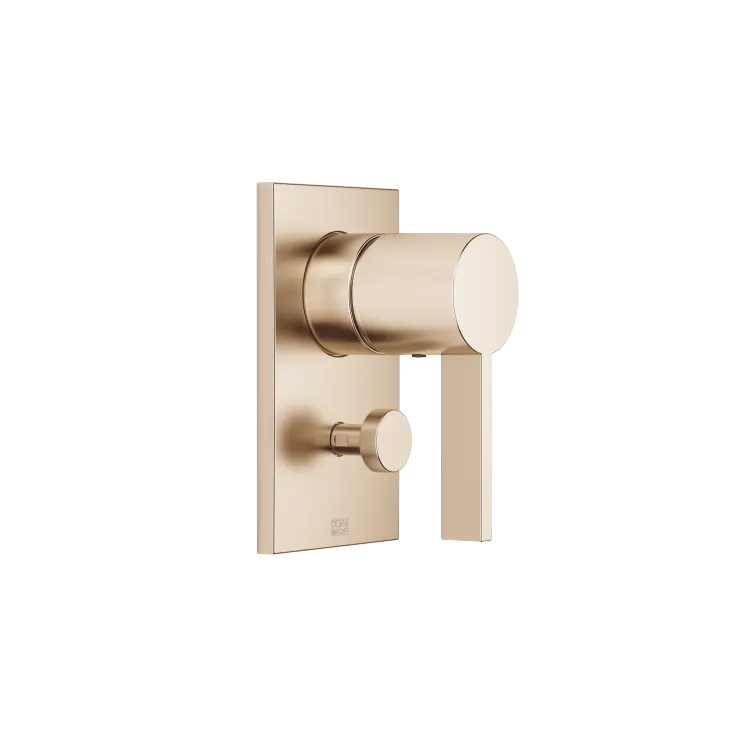 Concealed single-lever mixer with diverter - Brushed Light Gold - 36 120 670-27