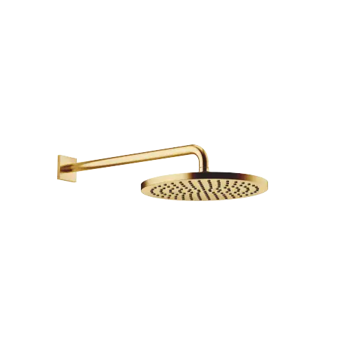 Regenbrause mit Wandanbindung FlowReduce 300 mm - Messing gebürstet (23kt Gold) - 28 676 670-28