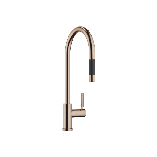 TARA Miscelatore monocomando ad estrazione Pull-down con funzione doccetta - Bronzo spazzolato (PVD) - 33 870 888-42