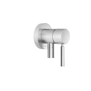 Concealed single-lever mixer with cover plate with integrated shower connection - Brushed Chrome - 36 045 660-93