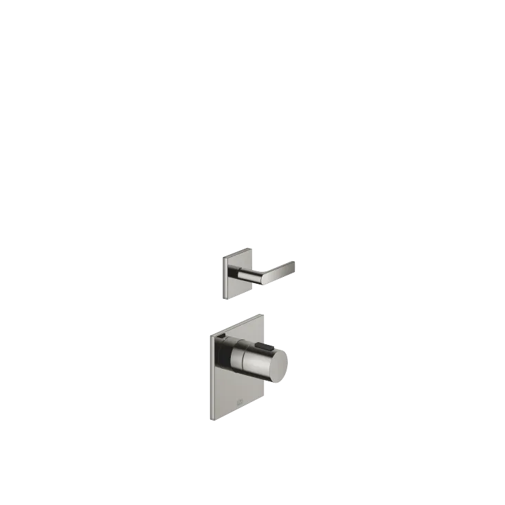 IMO Thermostat module with 1 valve - Dark Chrome - Set containing 2 articles