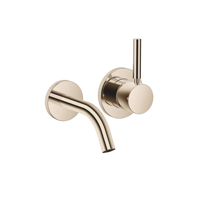META Waschtisch-Wand-Einhandbatterie ohne Ablaufgarnitur - Light Gold - 36 867 660-26