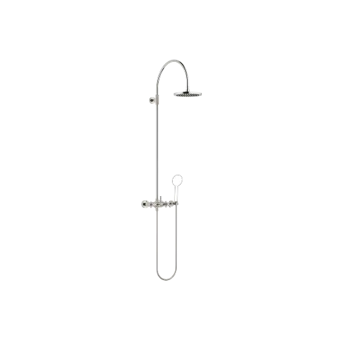 TARA Shower Pipe mit Brausebatterie ohne Handbrause FlowReduce 220 mm - Platin - 26 632 892-08