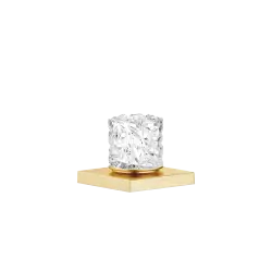Handle Glass Design ICE small - Brushed Durabrass (23kt Gold) - XV-01 4977