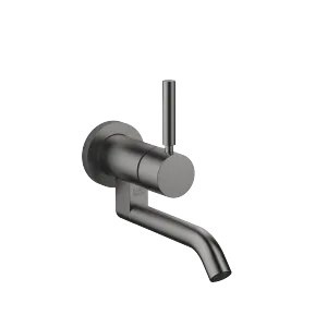 META Wall-mounted single-lever basin mixer without pop-up waste - Brushed Dark Platinum - 36 805 660-99