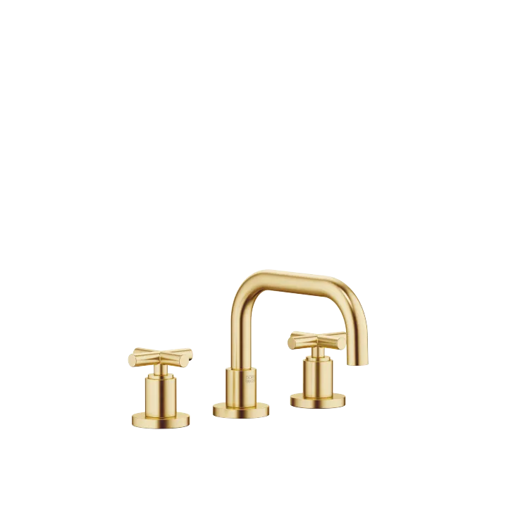 TARA Batería americana de lavabo con válvula automática - Latón cepillado (Oro 23k) - 20 705 892-28