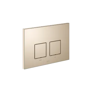 Flush plate for concealed WC cisterns made by Geberit angular - Light Gold - 12 665 980-26