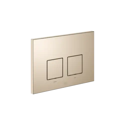 Piastra di lavaggio per cassette WC-UP di Geberit angolare - Light Gold (PVD) - 12 665 980-26