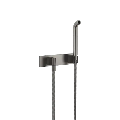Affusion pipe with cover plate - Brushed Dark Platinum - 27 838 979-99