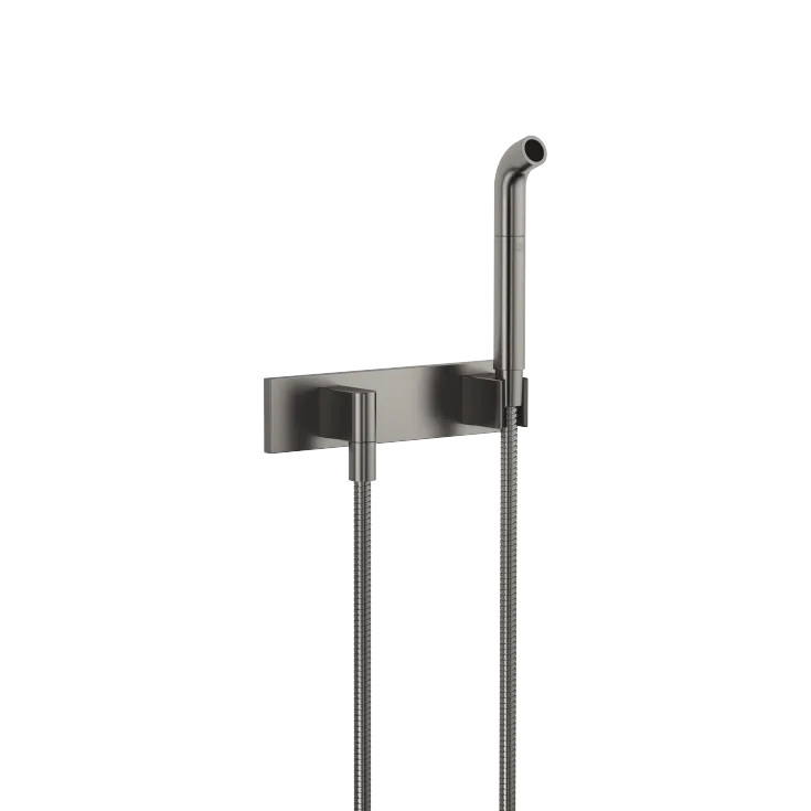 Affusion pipe with cover plate - Brushed Dark Platinum - 27 838 979-99