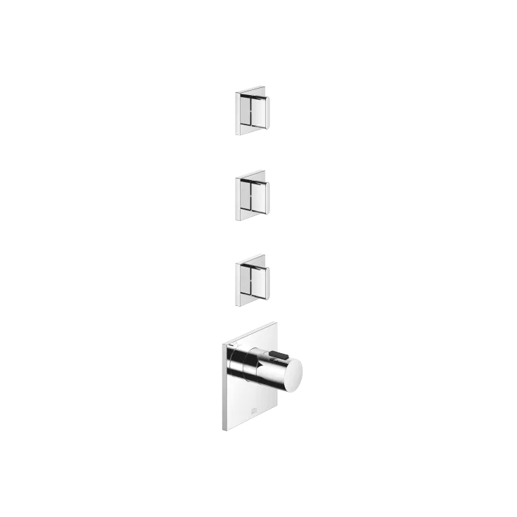 CL.1 xTOOL Thermostatmodul mit 3 Ventilen - Chrom - Set aus 4 Artikeln