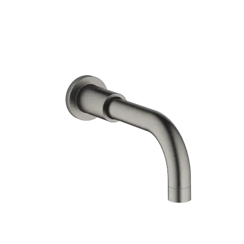 TARA Caño de salida de bañera para montaje a pared - Dark Platinum cepillado - 13 801 892-99