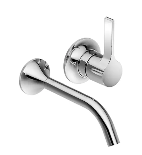 VAIA Mitigeur monocommande de lavabo mural sans garniture d’écoulement - Dark Bronze brossé (PVD) - 36 860 809-43 0010